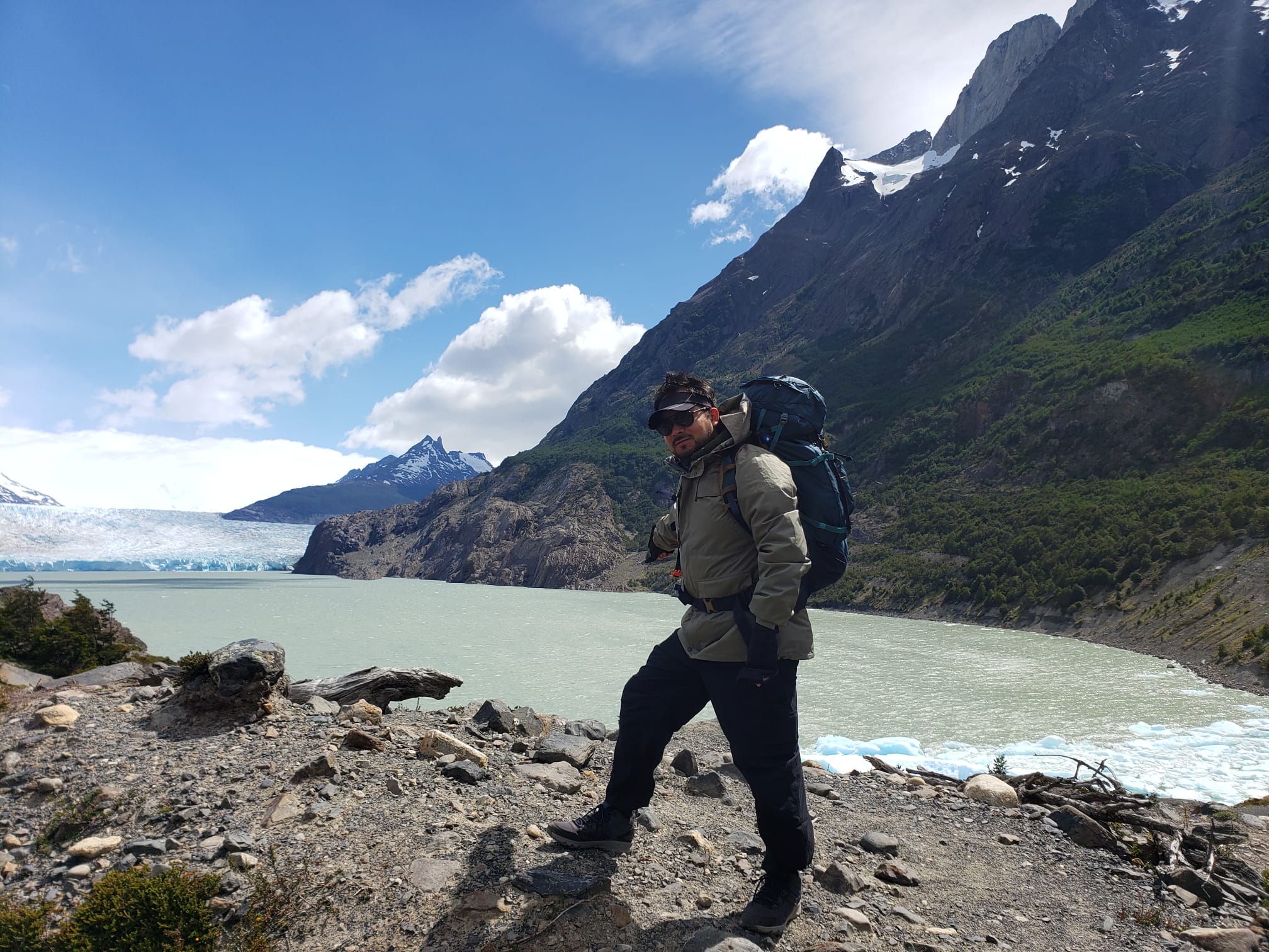 Patagonia lakes and mountains